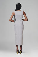 White Sleeveless Linen Dress for women, from Keira Tong, The Viet Concept 