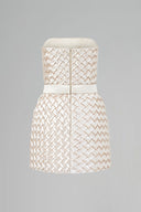 Ivory Élysée Pearl Blossom Halter Mini Dress for women, from IHF STUDIO, The Viet Concept