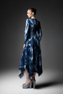 GVLUX • Élan Asymmetrical Enzyme-Washed Denim Gown