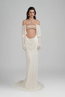 White Everwyn Maxi Dress for women, from POEM, The Viet Concept 