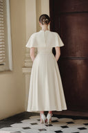 LARMES • Viella Cream Flowing Evening Gown
