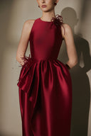 ARTI APPAREL • Seren Taffeta Hand-Beaded Flower Luxury Gown