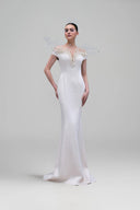 Mireille Coral Embellished Silk Taffeta Gown for women, from 21SIX, The Viet Concept
