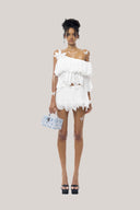 White Marrissa Set With Top & Skirt for women, from Huelley Rose, The Viet Concept 