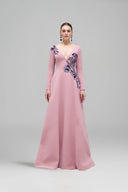 Alouette Crystal Bloom Crepe Evening Gown for women, from 21SIX, The Viet Concept