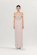 Ruby Imperial Halter Tiered Lace Gown for women, from JOSEPHINE, The Viet Concept 
