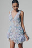 V-neck Coral Dress for women, from Keira Tong, The Viet Concept