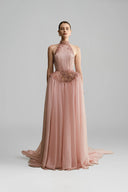 Velina Étoile Draped Chiffon Gown for women, from DUONG ATELIER, The Viet Concept