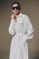 Thera Kate Silk Belted Shirt Dress for women, from Keira Tong, The Viet Concept