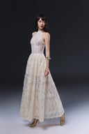 Cynthia Lace Corset Halter Maxi Dress for women, from JOSEPHINE, The Viet Concept 