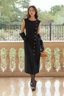 Black Hourglass Midi Dress for women, from HOBB, The Viet Concept 