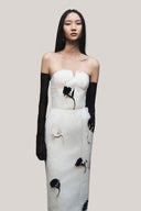Calantha Sheath Flower Applique Taffeta Midi Dress for women, from HOBB, The Viet Concept 