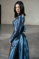 An Dung Elongated Silk Gown for women, from DAS LA VIE, The Viet Concept