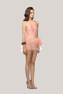 Schultz Bodycon Backless Poly Organza Mini Dress for women, from Das La Vie , The Viet Concept 