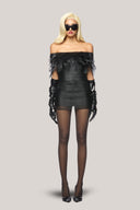  Dollie Bodycon Off-Shoulder Poly Organza Mini Dress for women, from Das La Vie, The Viet Concept 