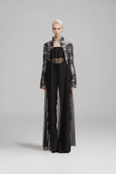 SORAMAME • Black Another High-Waist Ruched Wide-Leg Trousers