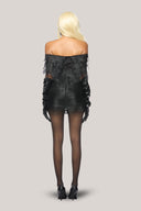  Dollie Bodycon Off-Shoulder Poly Organza Mini Dress for women, from Das La Vie, The Viet Concept 