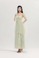 Layla Celestial Off-Shoulder Embroidered Tulle Gown for women, from JOSEPHINE, The Viet Concept 