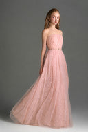 IHF STUDIO • Floral Lace Bustier Maxi A-Line Dress