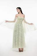 Layla Celestial Off-Shoulder Embroidered Tulle Gown for women, from JOSEPHINE, The Viet Concept 