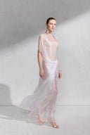 Bellona Luxe Sheer Lace Georgette Layered Dress for women, from ARTI, The Viet Concept 