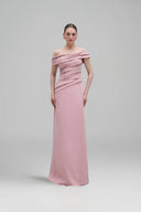 Nadine Crystal-Draped Crepe Evening Gown for women, from 21SIX, The Viet Concept