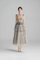 LINH PHUNG • Velezia Rococo Organza Midi Dress