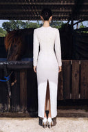 Elysian Crystal Cape Evening Dress for women, from DO LONG, The Viet Concept 