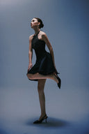 Ellen Crystal Embellished Satin Mini Dress for women, from DANG PHONG DESIGNER, The Viet Concept