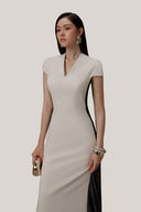White Broseley Dress for women, from JENNY K TRAN, The Viet Concept 