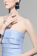 Lily Blue Sparkling Tapta Mini Dress for women, from Pham, The Viet Concept 