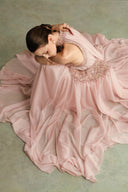 Velina Étoile Draped Chiffon Gown for women, from DUONG ATELIER, The Viet Concept