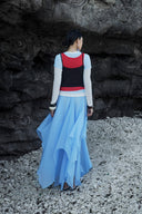 Celestia Jellyfish Asymmetric Organza Maxi Skirt for women, from CAOSTU, The Viet Concept