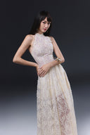 Cynthia Lace Corset Halter Maxi Dress for women, from JOSEPHINE, The Viet Concept 