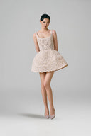 Blossomme 3D Floral Organic Lace Mini Dress With Shorts for women, from VONTIER DE MONTIER, The Viet Concept