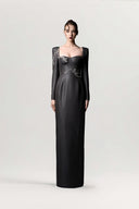 GVLUX • Étoile Rococo Embellished U-Neck Bustier Gown