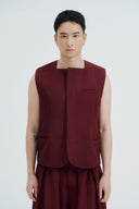 Jamor Square Neck Gilet for men, from AIN, The Nam Concept 