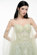Layla Celestial Off-Shoulder Embroidered Tulle Gown for women, from JOSEPHINE, The Viet Concept 