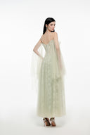 Layla Celestial Off-Shoulder Embroidered Tulle Gown for women, from JOSEPHINE, The Viet Concept 