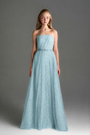 IHF STUDIO • Floral Lace Bustier Maxi A-Line Dress