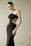 Lorelei Crystal Embellished Cut-Out Evening Gown for women, from DANG PHONG DESIGNER, The Viet Concept