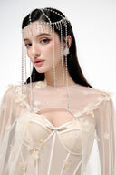 Calantha Champagne Tulle Corset Gown for women, from JOSEPHINE, The Viet Concept 