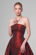 Fleur Rouge Luxe Evening Gown for women, from TRAN D TRI, The Viet Concept
