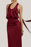  Hesperus Blouson Scoop Neck Silk Floor Length Dress for women, from POEM, The Viet Concept 