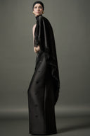 LE LAM AMARÉ • Aura Silk Asymmetrical Off-Shoulder Dress