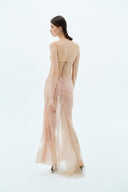 LA VIERGE • Corazón Lace Sheer Cutout Maxi