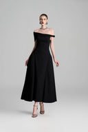 Off Shoulder Sides Puffy Dress for women, from GVLUX, The Viet Concept 
