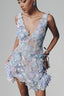 V-neck Coral Dress for women, from Keira Tong, The Viet Concept
