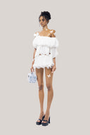 White Marrissa Set With Top & Skirt for women, from Huelley Rose, The Viet Concept 