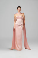Luz Étoile Crystal Waist Silk Taffeta Gown for women, from 21SIX, The Viet Concept